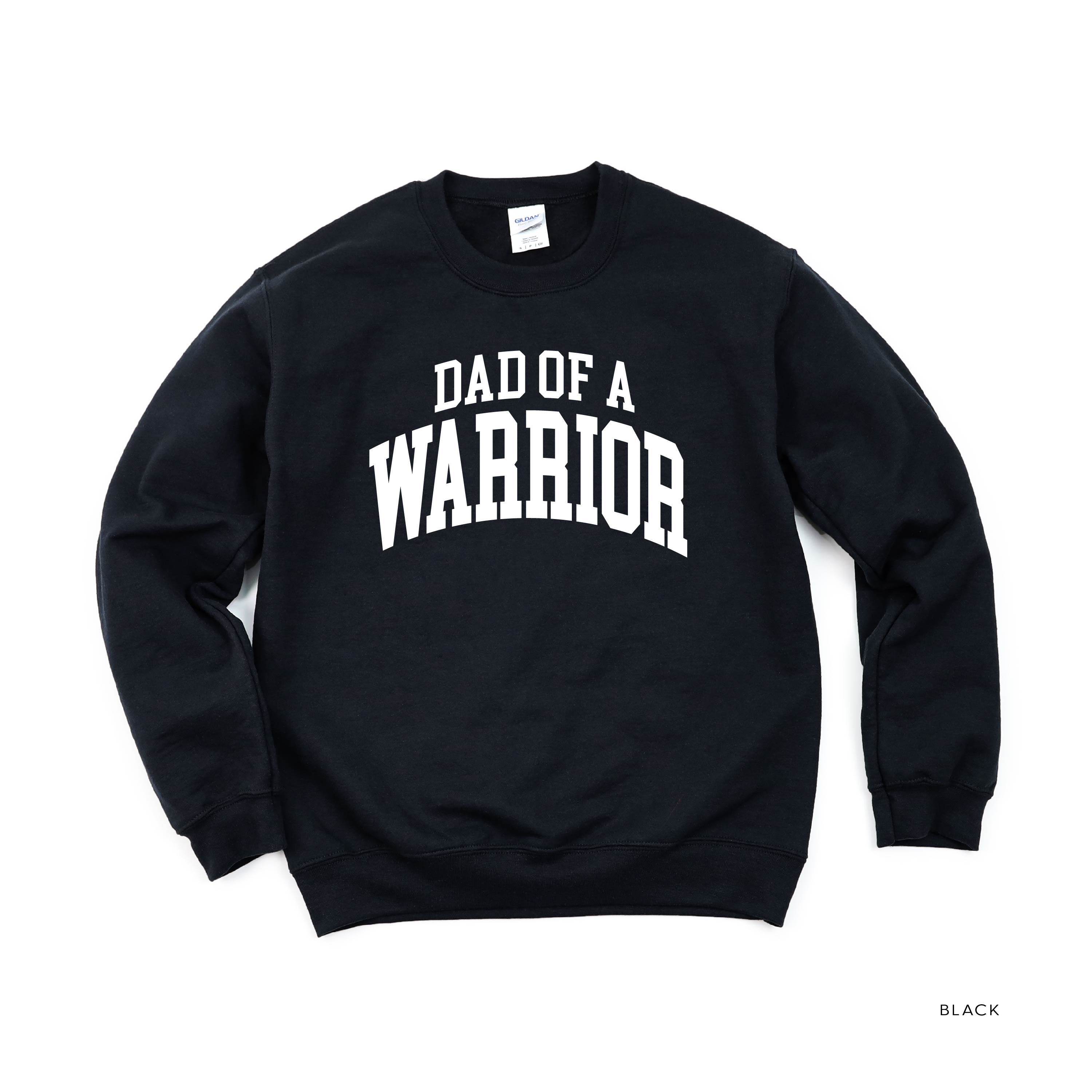 Dad of a Warrior - Varsity - BASIC FLEECE CREWNECK