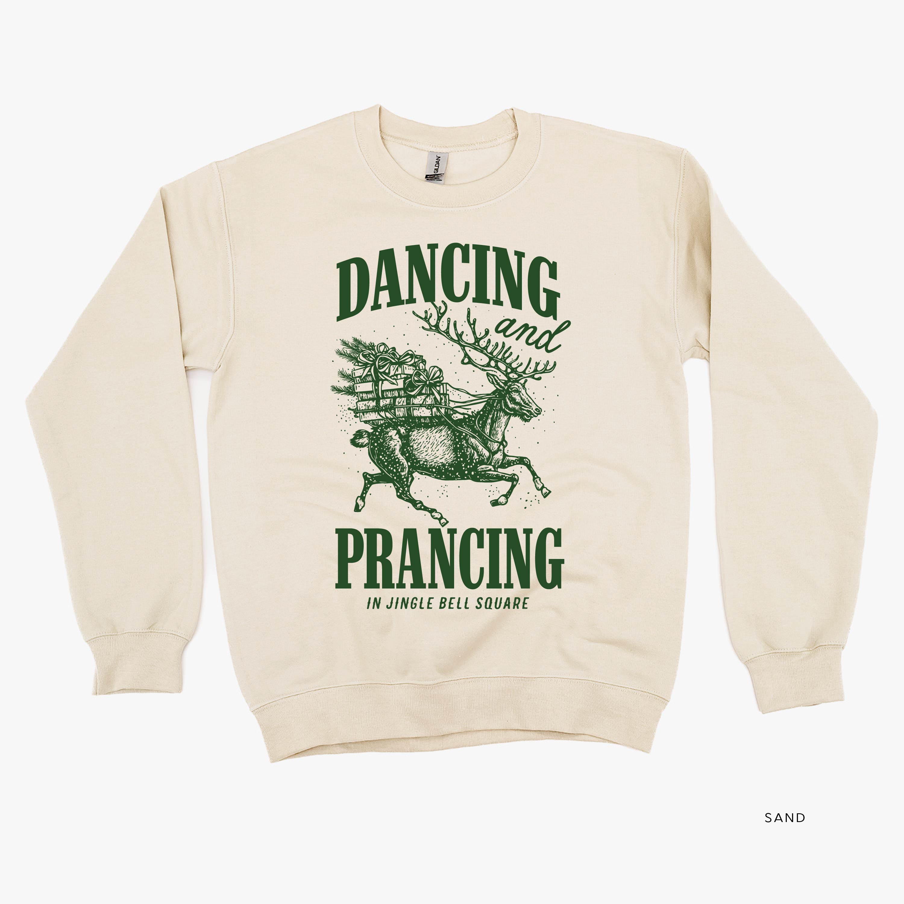 Dancing and Prancing in Jingle Bell Square - BASIC Fleece Little Mama Shirt Shop LLC