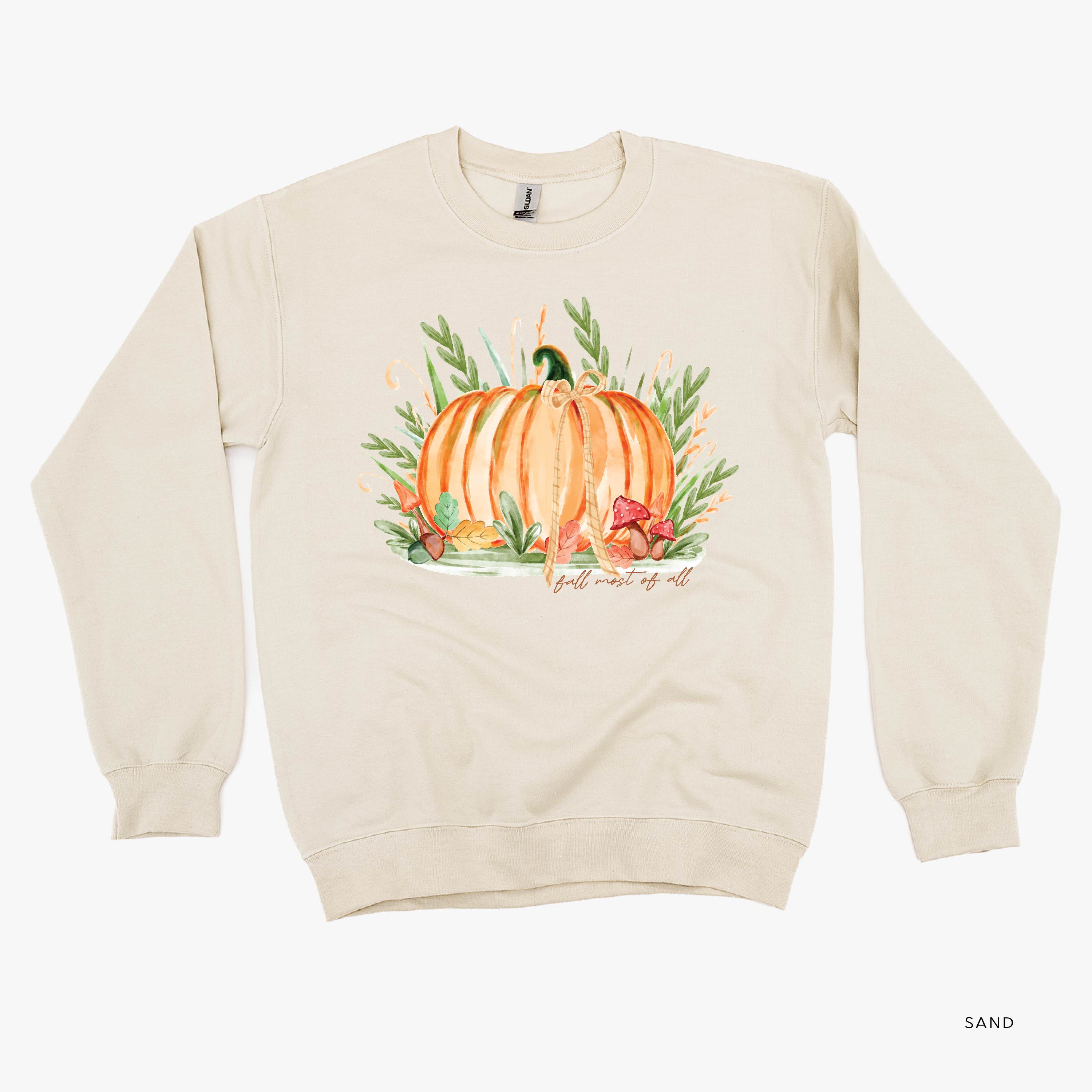 Fall Most of All - Basic Fleece Crewneck Little Mama Shirt Shop LLC