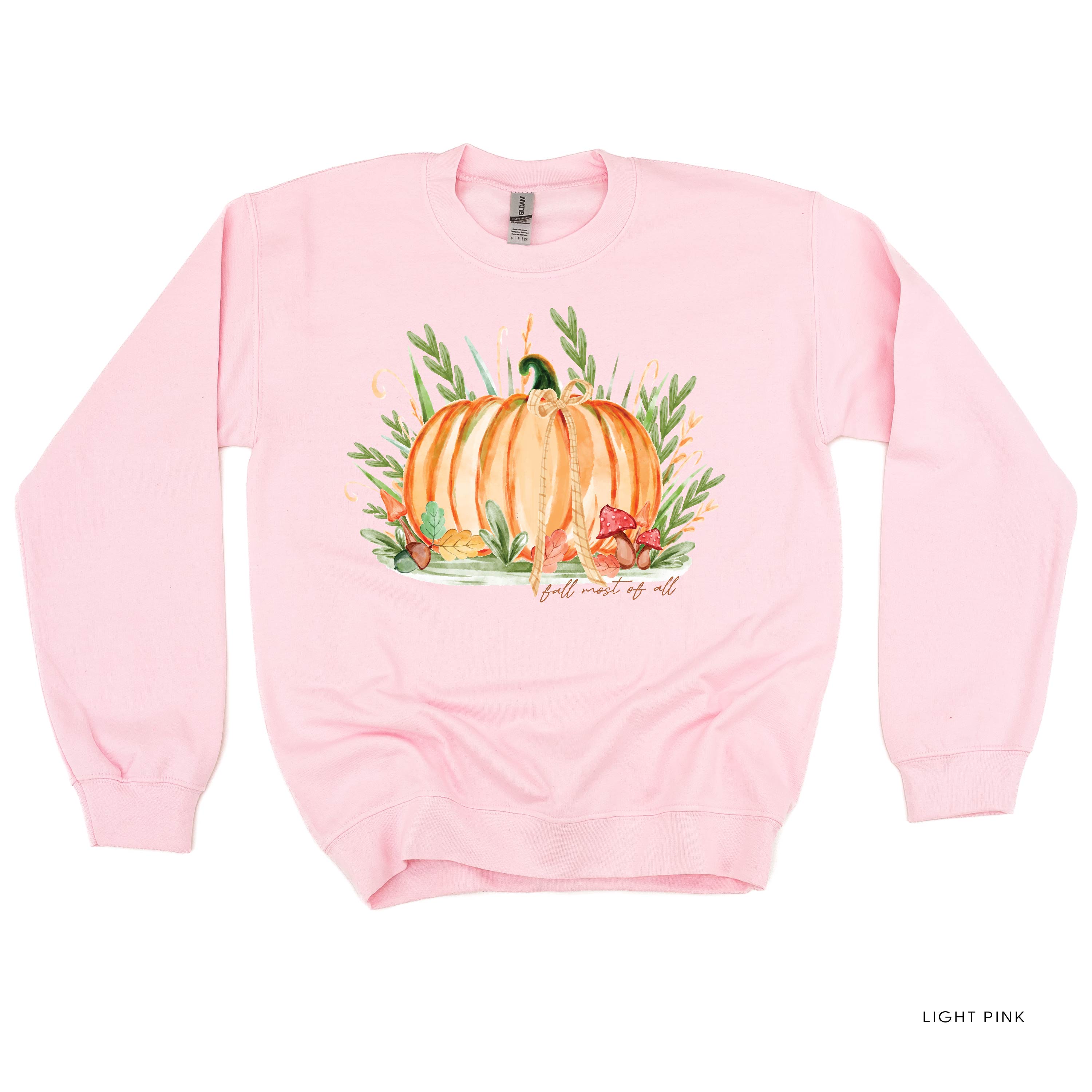 Fall Most of All - Basic Fleece Crewneck Little Mama Shirt Shop LLC