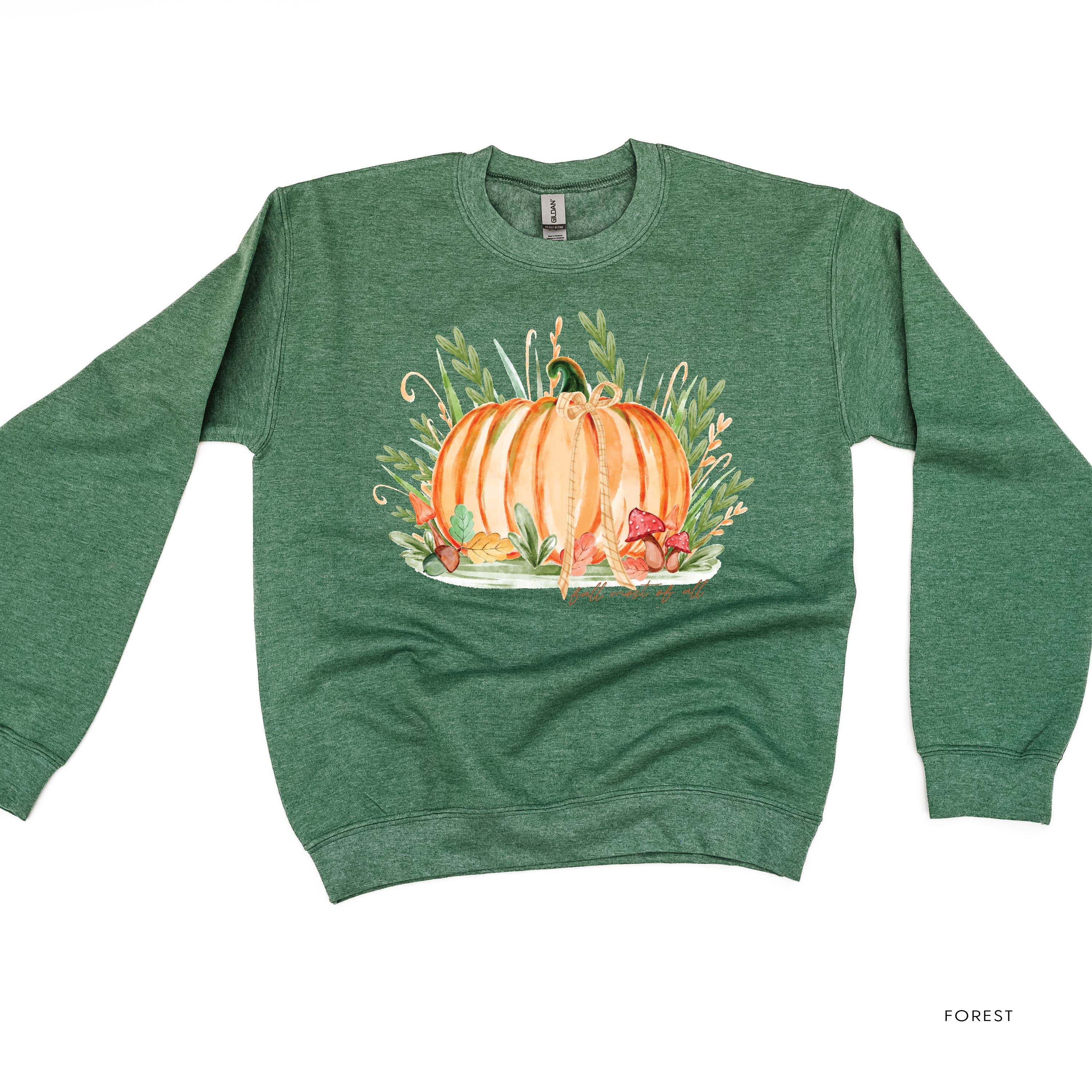 Fall Most of All - Basic Fleece Crewneck Little Mama Shirt Shop LLC