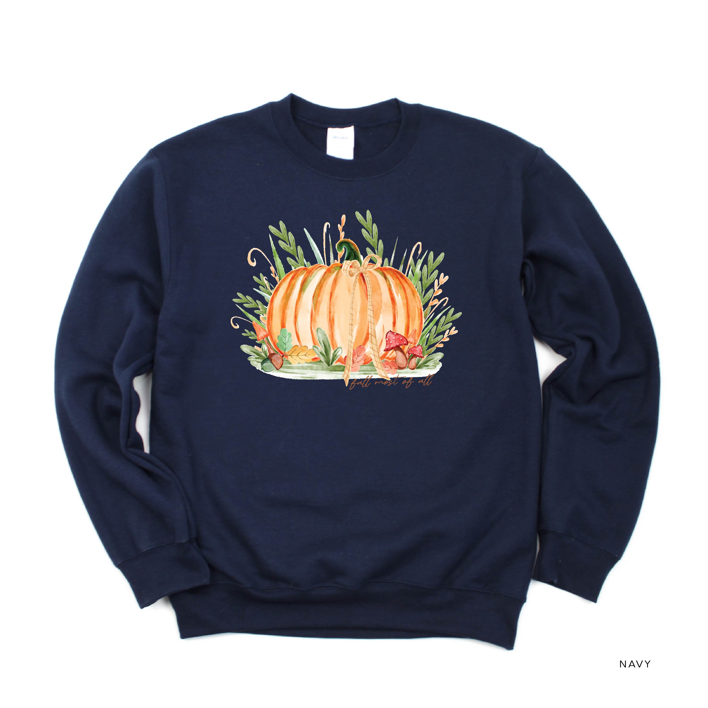 Fall Most of All - Basic Fleece Crewneck Little Mama Shirt Shop LLC