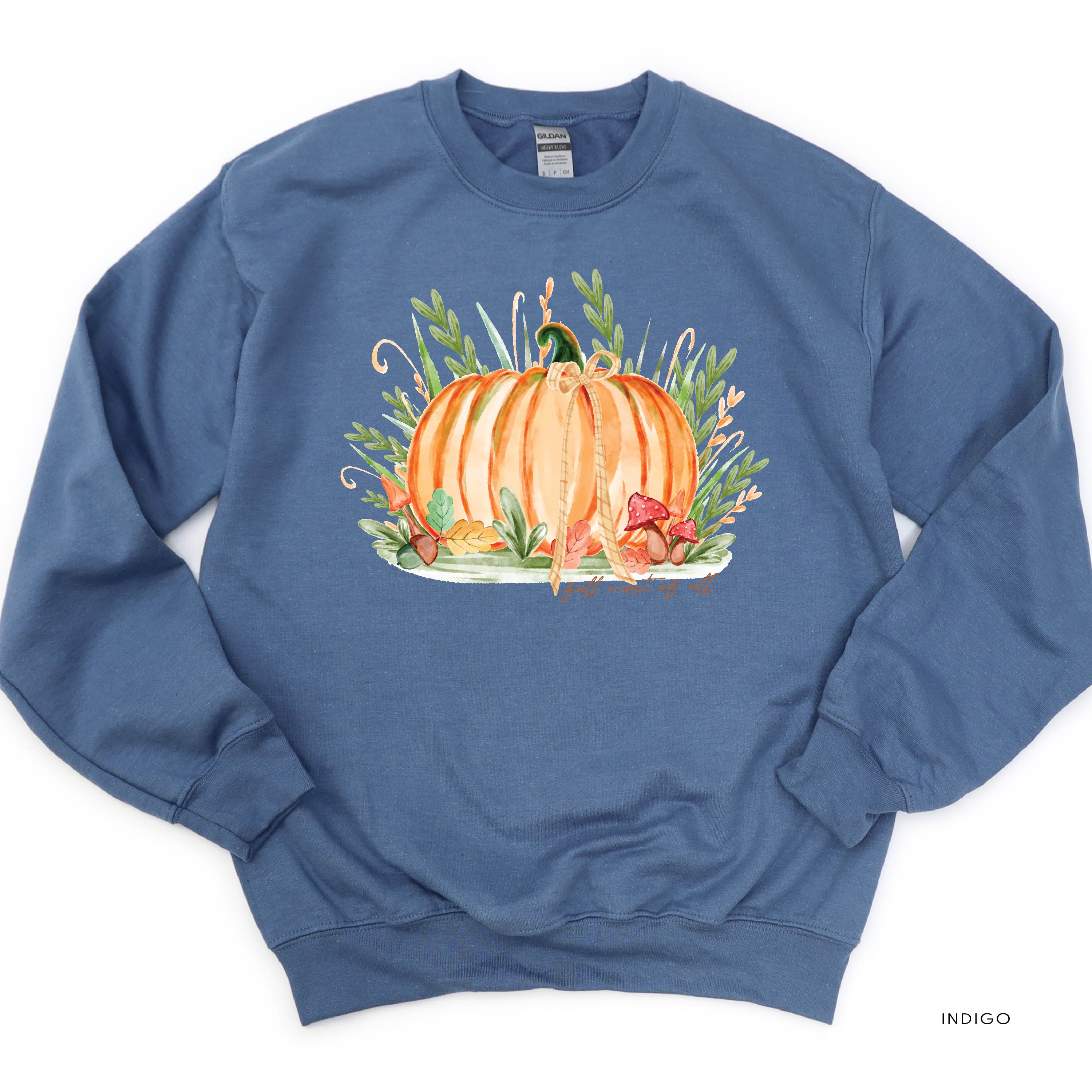 Fall Most of All - Basic Fleece Crewneck Little Mama Shirt Shop LLC