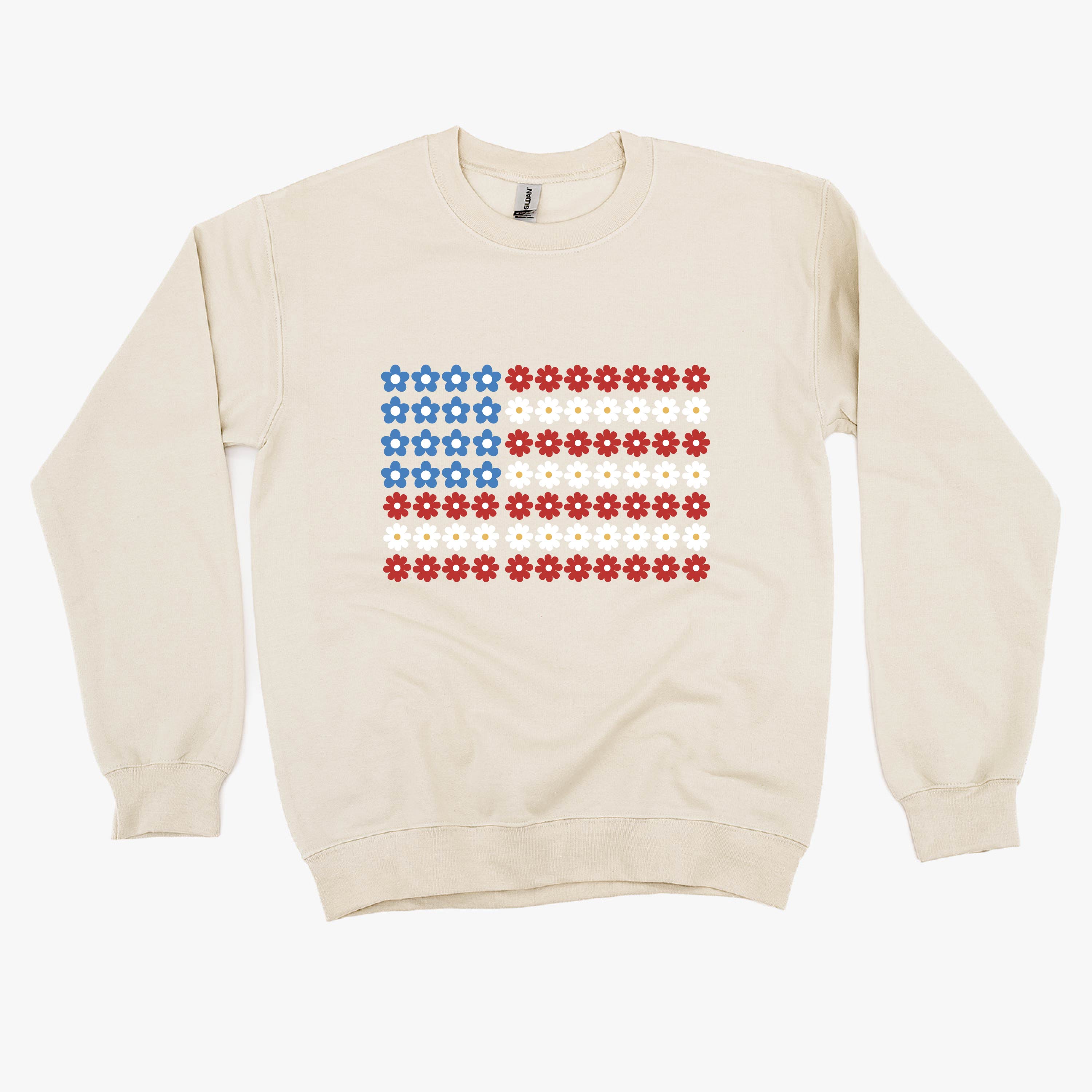 Flower Flag - BASIC Fleece Little Mama Shirt Shop LLC