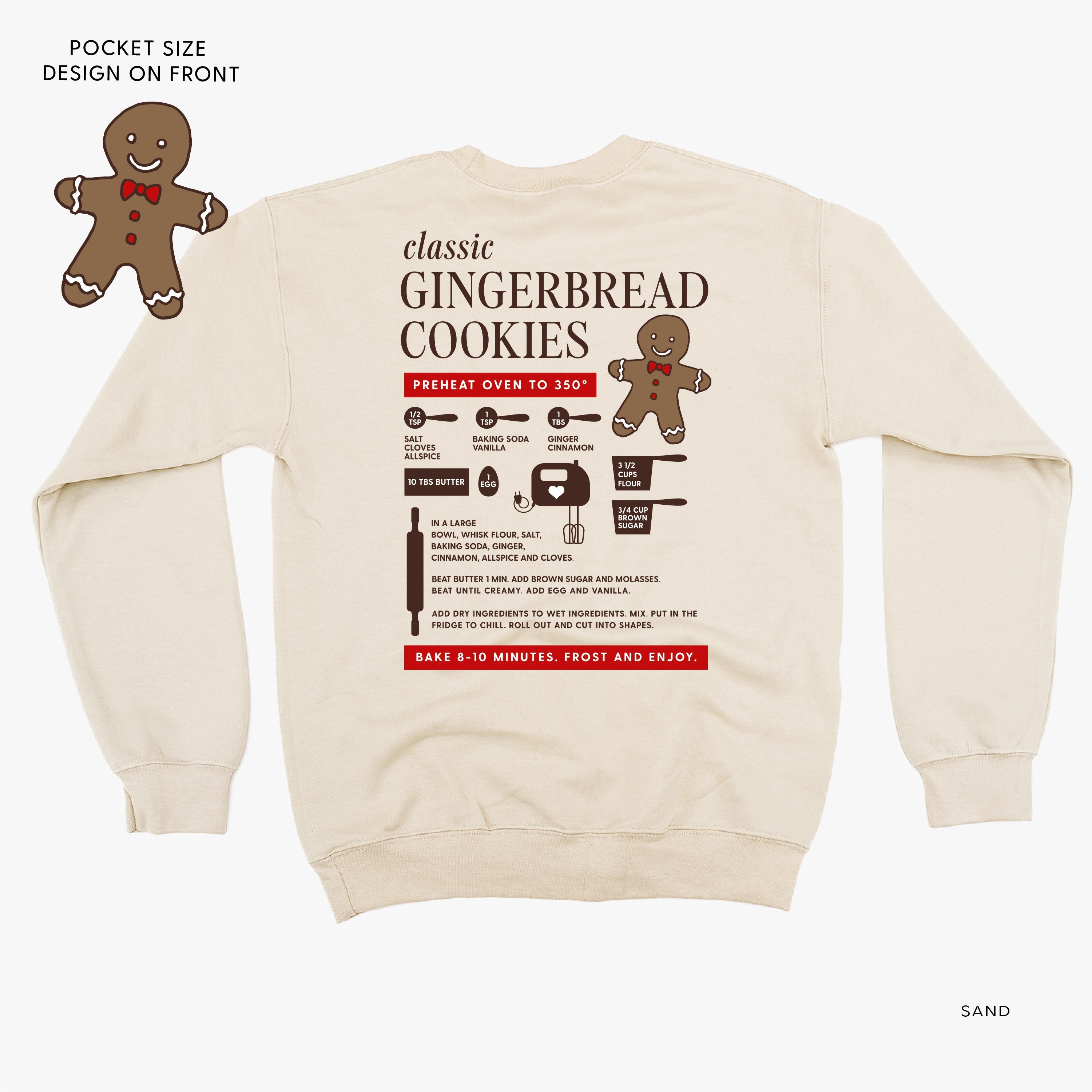 Gingerbread Cookie Recipe (pf&b) - BASIC Fleece Little Mama Shirt Shop LLC