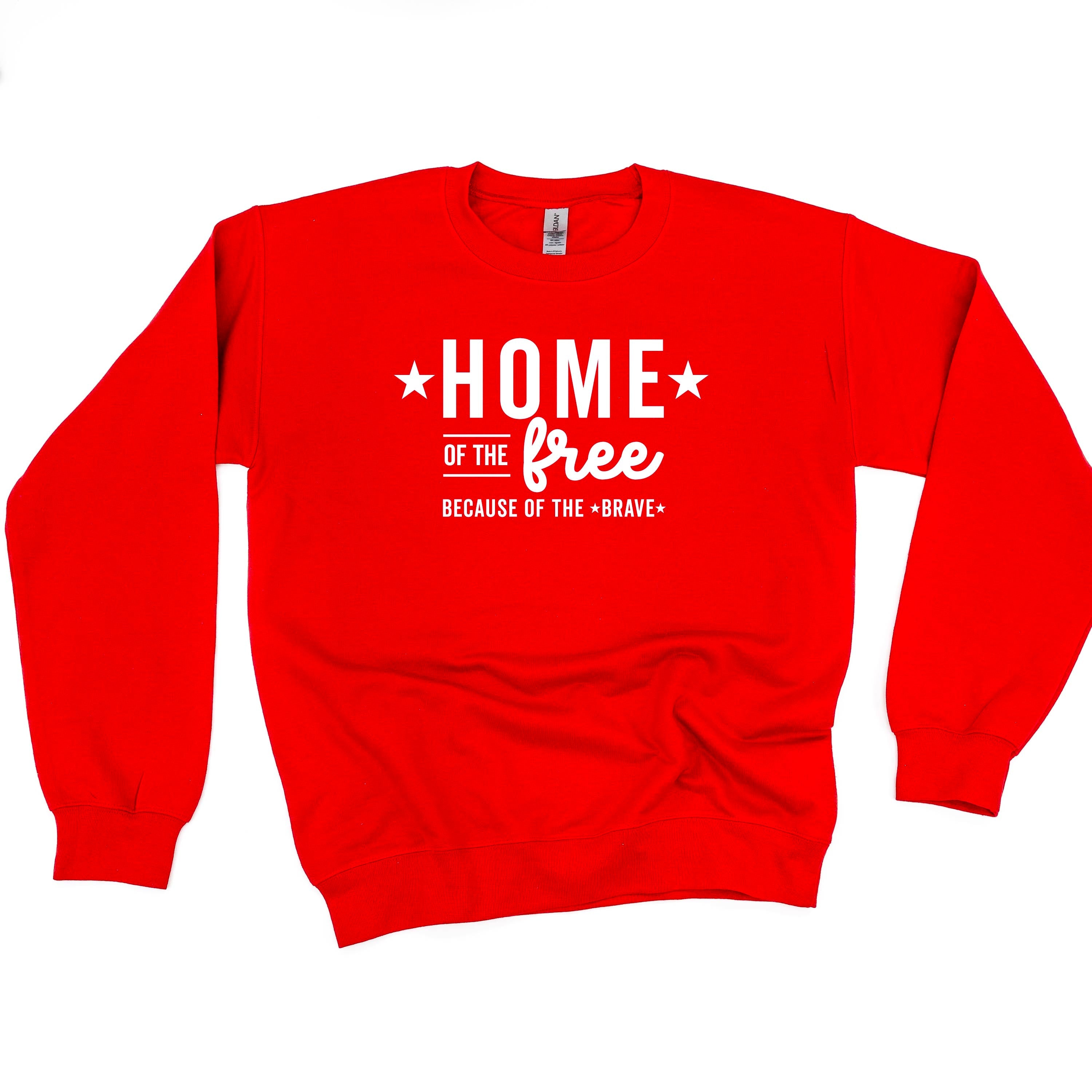 Home Of The Free Because Of The Brave - BASIC Fleece Little Mama Shirt Shop LLC