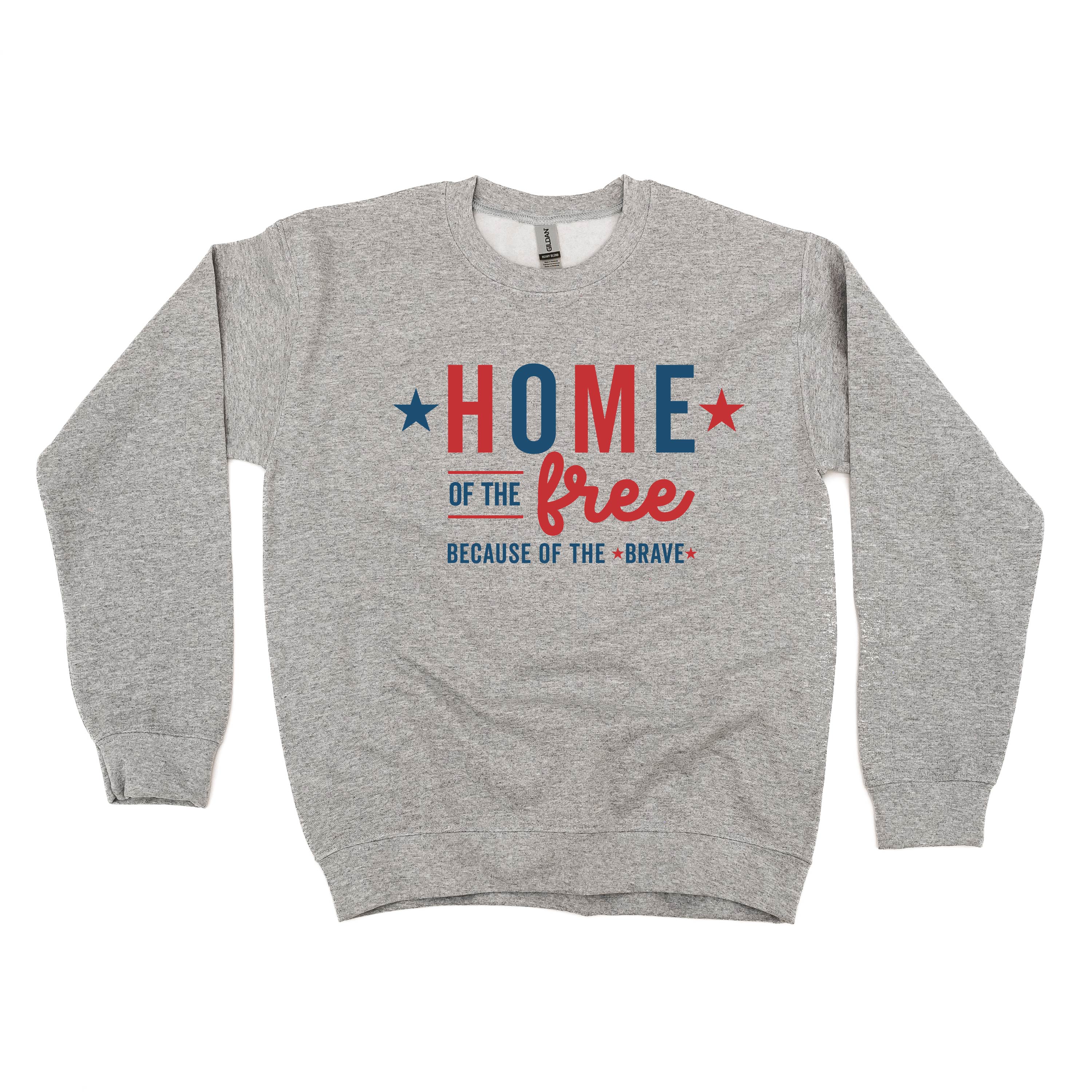 Home Of The Free Because Of The Brave - BASIC Fleece Little Mama Shirt Shop LLC