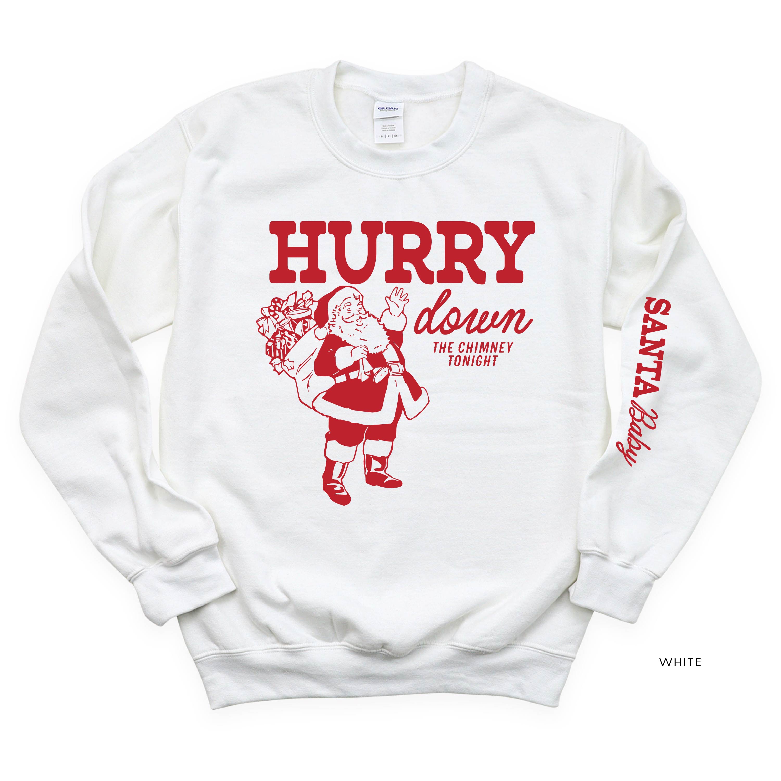 Hurry Down The Chimney Tonight (sd) - BASIC Fleece Little Mama Shirt Shop LLC