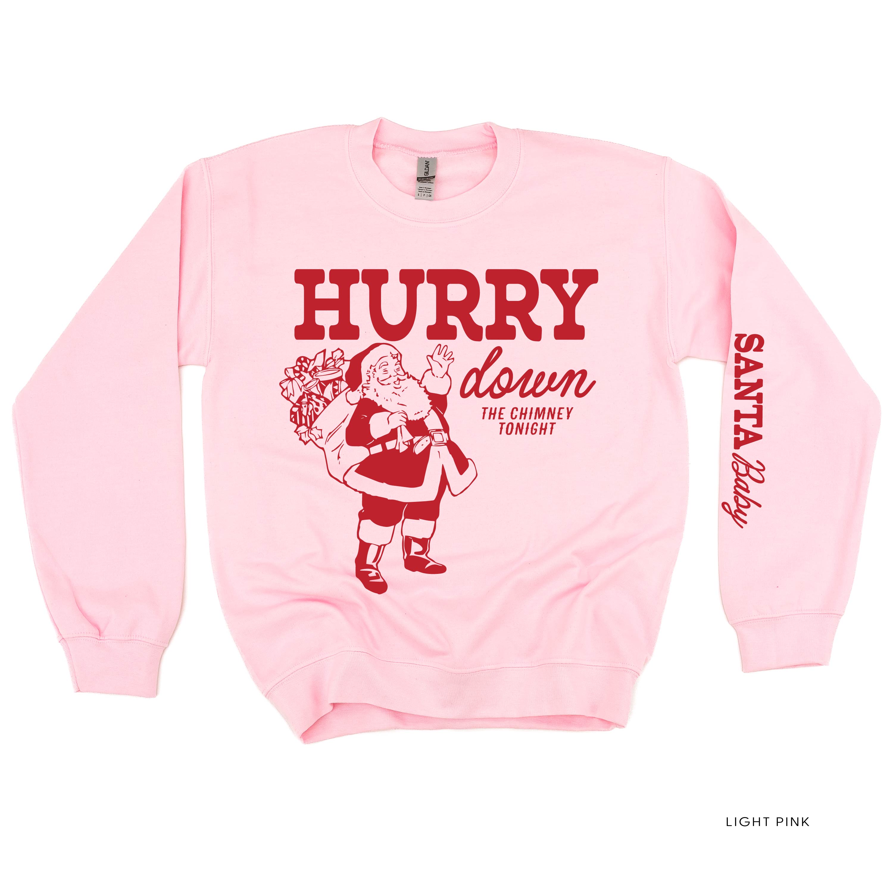 Hurry Down The Chimney Tonight (sd) - BASIC Fleece Little Mama Shirt Shop LLC