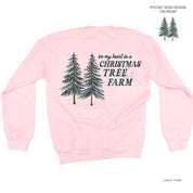 In My Heart Is A Christmas Tree Farm (pf&b) - BASIC Fleece Little Mama Shirt Shop LLC