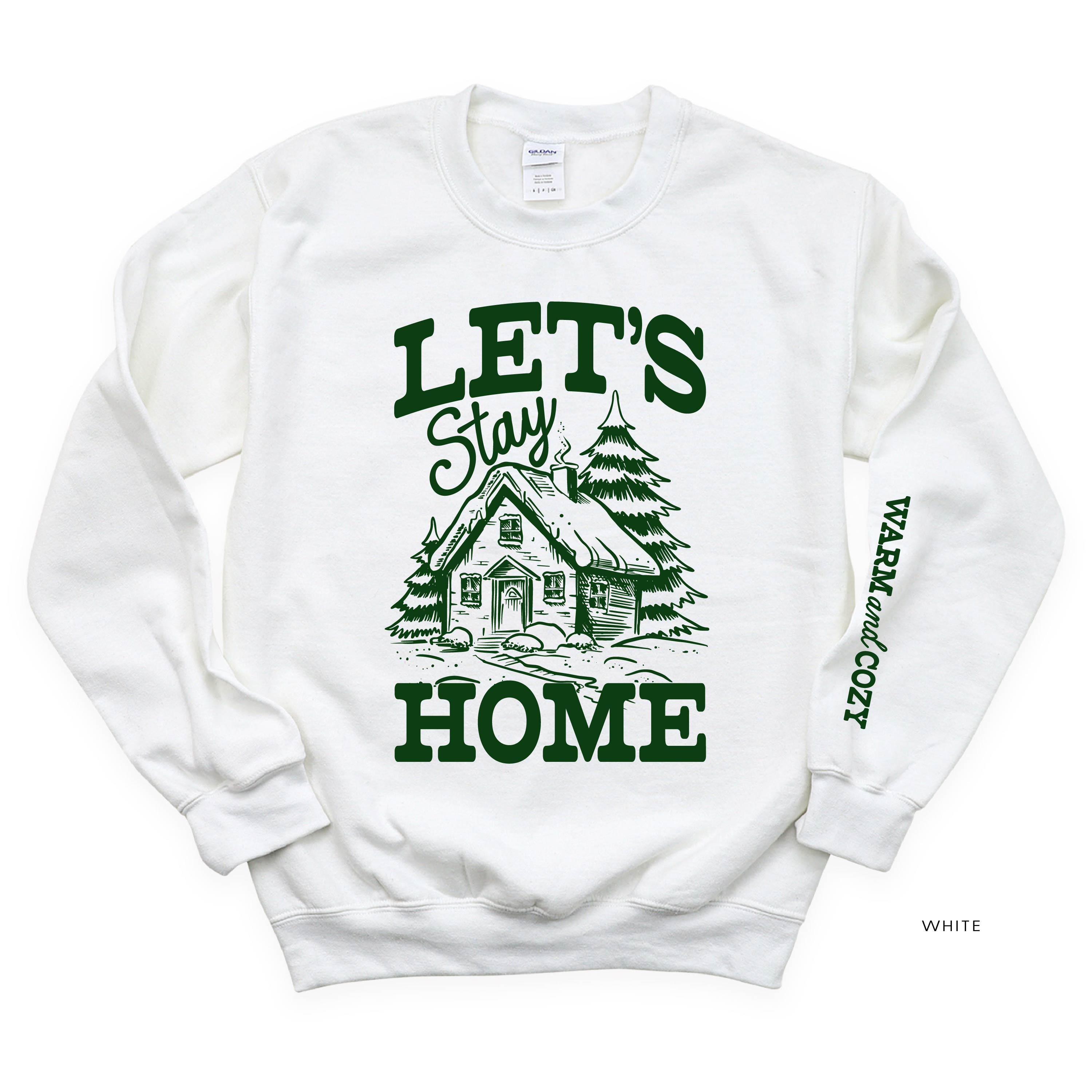 Let's Stay Home (sd) - BASIC Fleece Little Mama Shirt Shop LLC