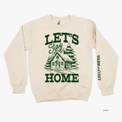 Let's Stay Home (sd) - BASIC Fleece Little Mama Shirt Shop LLC