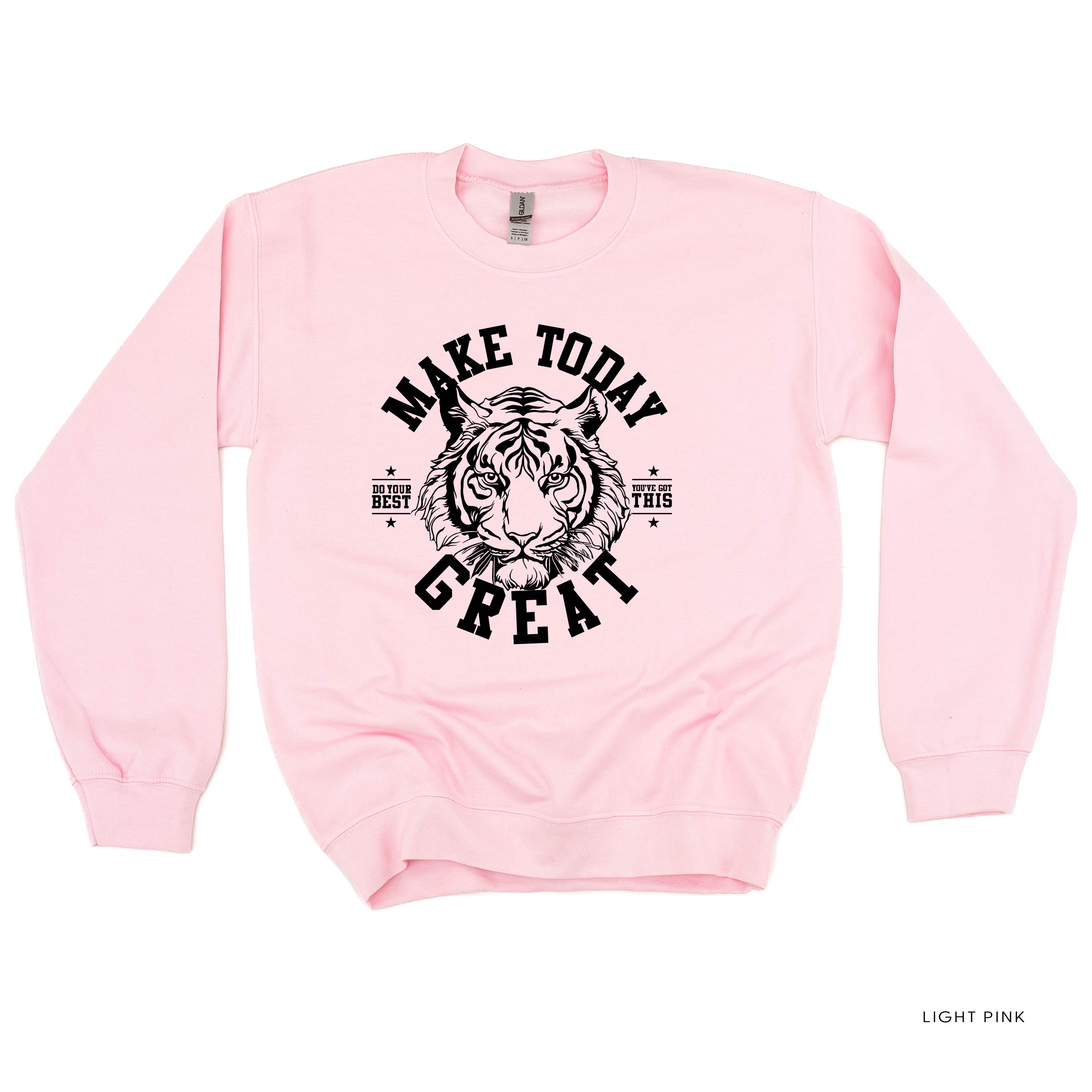 Make Today Great - TIGER - BASIC FLEECE CREWNECK Little Mama Shirt Shop LLC