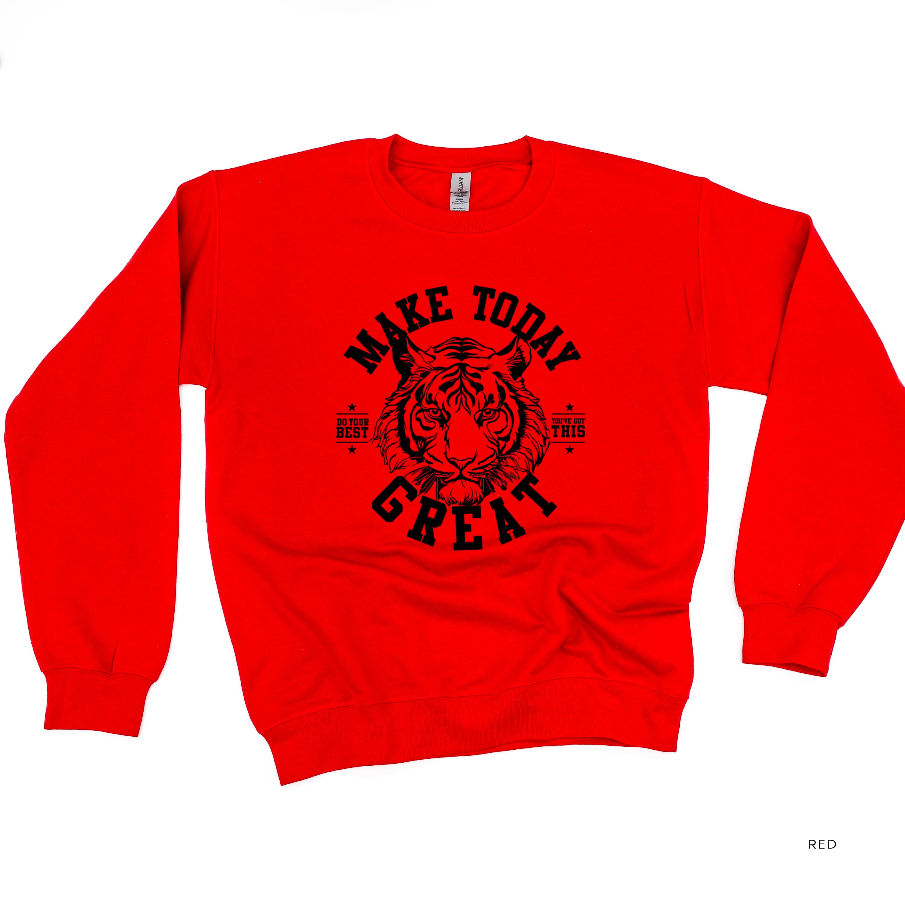 Make Today Great - TIGER - BASIC FLEECE CREWNECK Little Mama Shirt Shop LLC