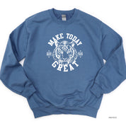 Make Today Great - TIGER - BASIC FLEECE CREWNECK Little Mama Shirt Shop LLC
