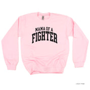 Mama of a Fighter - Varsity - BASIC FLEECE CREWNECK