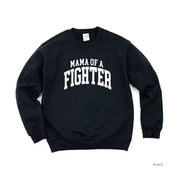 Mama of a Fighter - Varsity - BASIC FLEECE CREWNECK