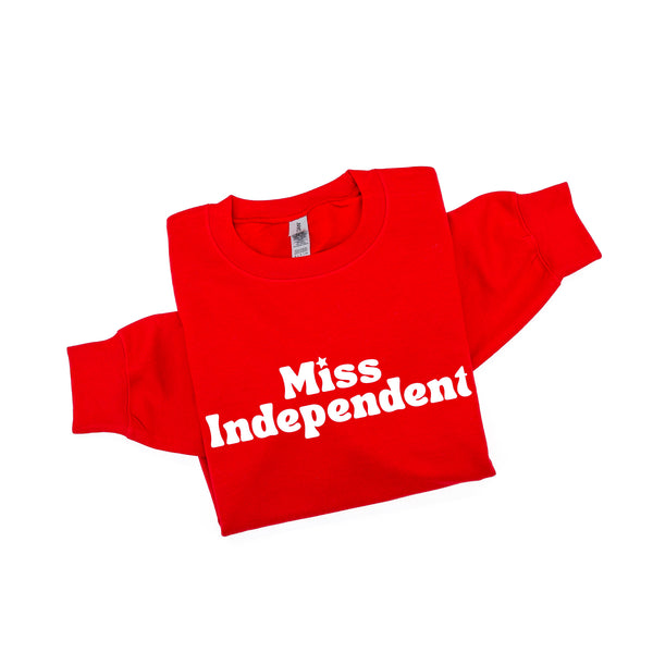 MISS INDEPENDENT - BASIC FLEECE CREWNECK