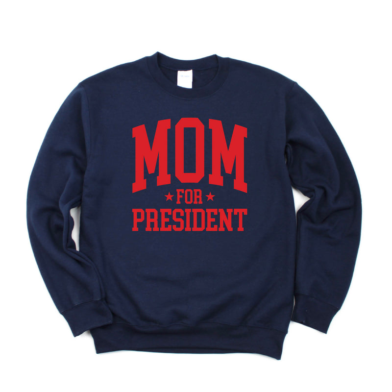 Mom For President - BASIC FLEECE CREWNECK