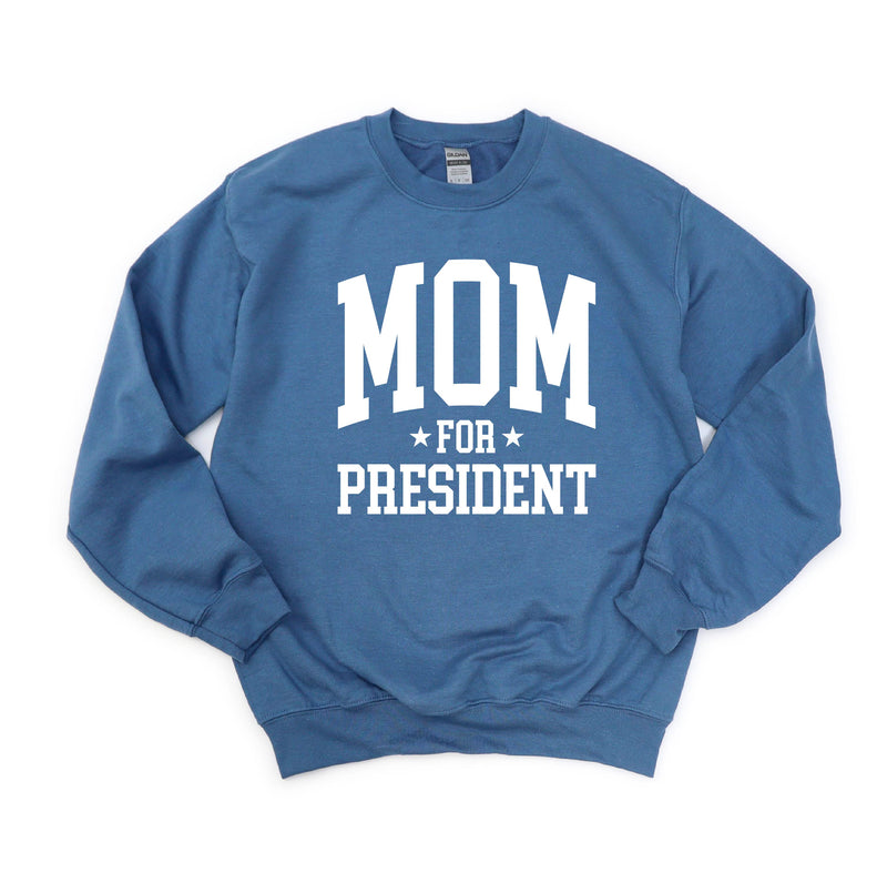 Mom For President - BASIC FLEECE CREWNECK