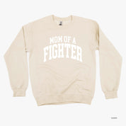 Mom of a Fighter - Varsity - BASIC FLEECE CREWNECK
