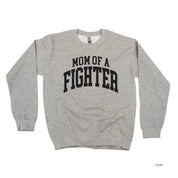 Mom of a Fighter - Varsity - BASIC FLEECE CREWNECK