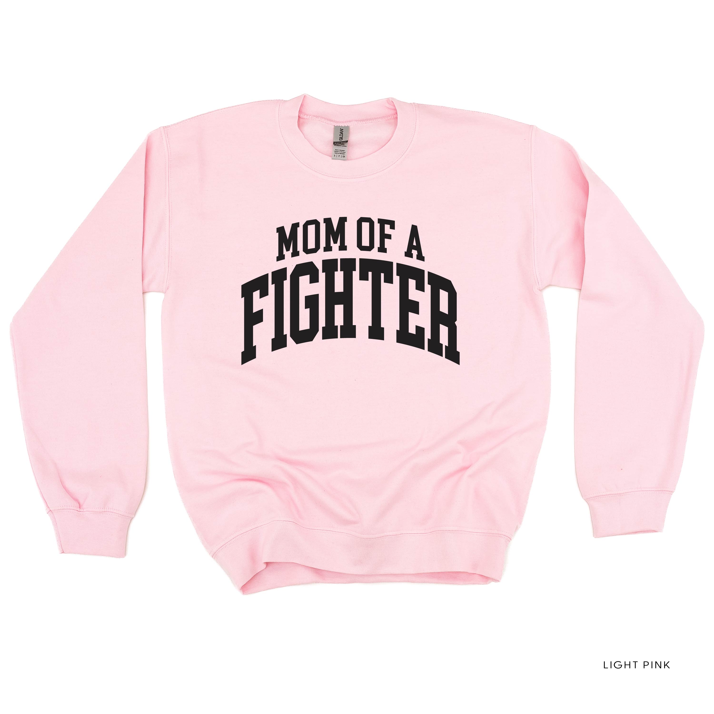 Mom of a Fighter - Varsity - BASIC FLEECE CREWNECK