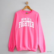 Mom of a Fighter - Varsity - BASIC FLEECE CREWNECK