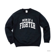 Mom of a Fighter - Varsity - BASIC FLEECE CREWNECK