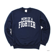 Mom of a Fighter - Varsity - BASIC FLEECE CREWNECK