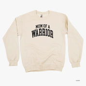 Mom of a Warrior - Varsity - BASIC FLEECE CREWNECK