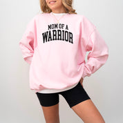 Mom of a Warrior - Varsity - BASIC FLEECE CREWNECK