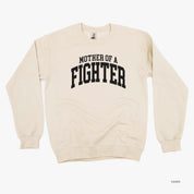 Mother of a Fighter - Varsity - BASIC FLEECE CREWNECK
