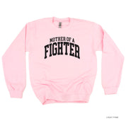Mother of a Fighter - Varsity - BASIC FLEECE CREWNECK
