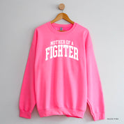 Mother of a Fighter - Varsity - BASIC FLEECE CREWNECK