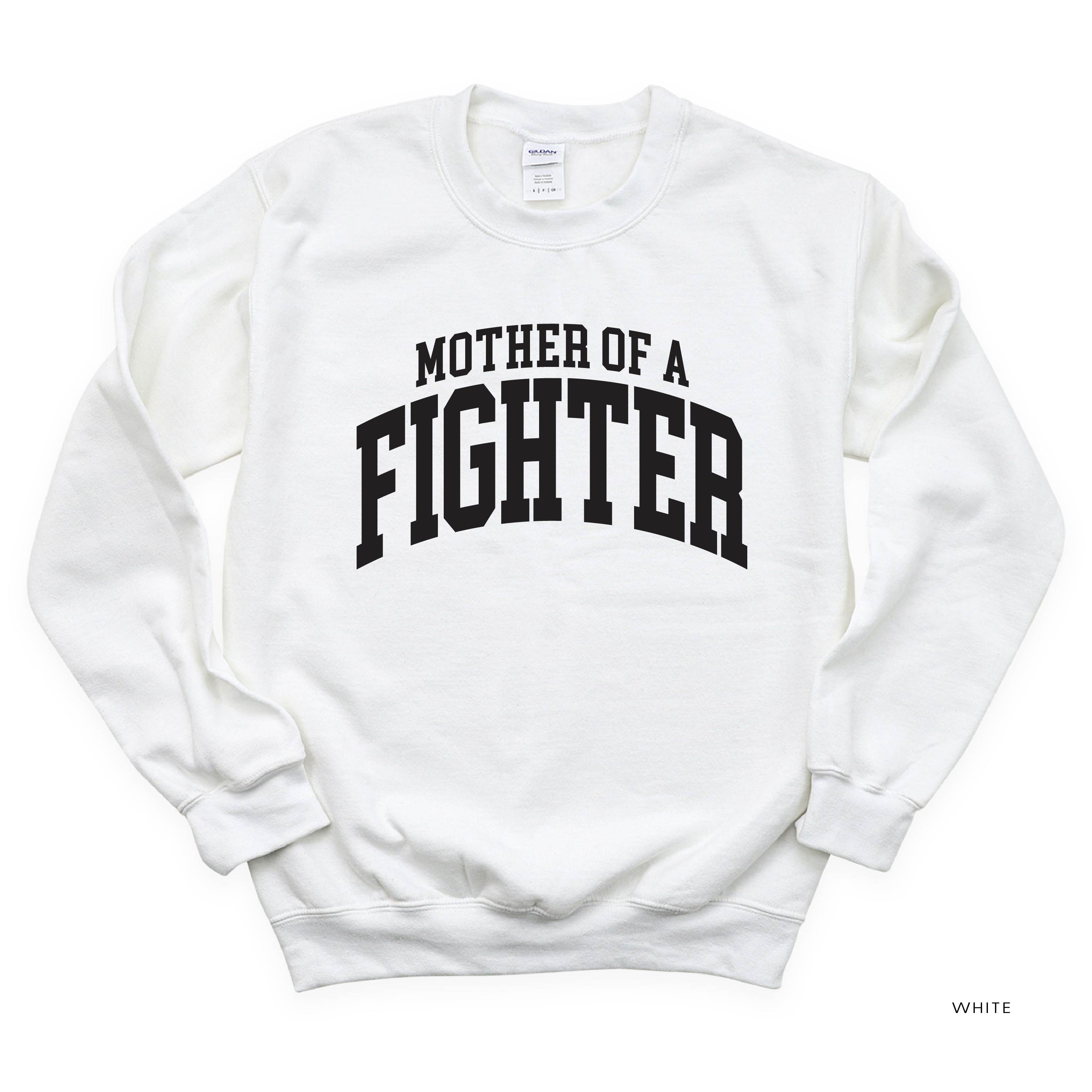 Mother of a Fighter - Varsity - BASIC FLEECE CREWNECK