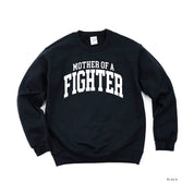 Mother of a Fighter - Varsity - BASIC FLEECE CREWNECK
