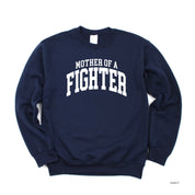 Mother of a Fighter - Varsity - BASIC FLEECE CREWNECK