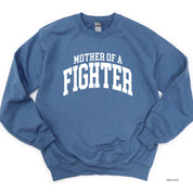 Mother of a Fighter - Varsity - BASIC FLEECE CREWNECK