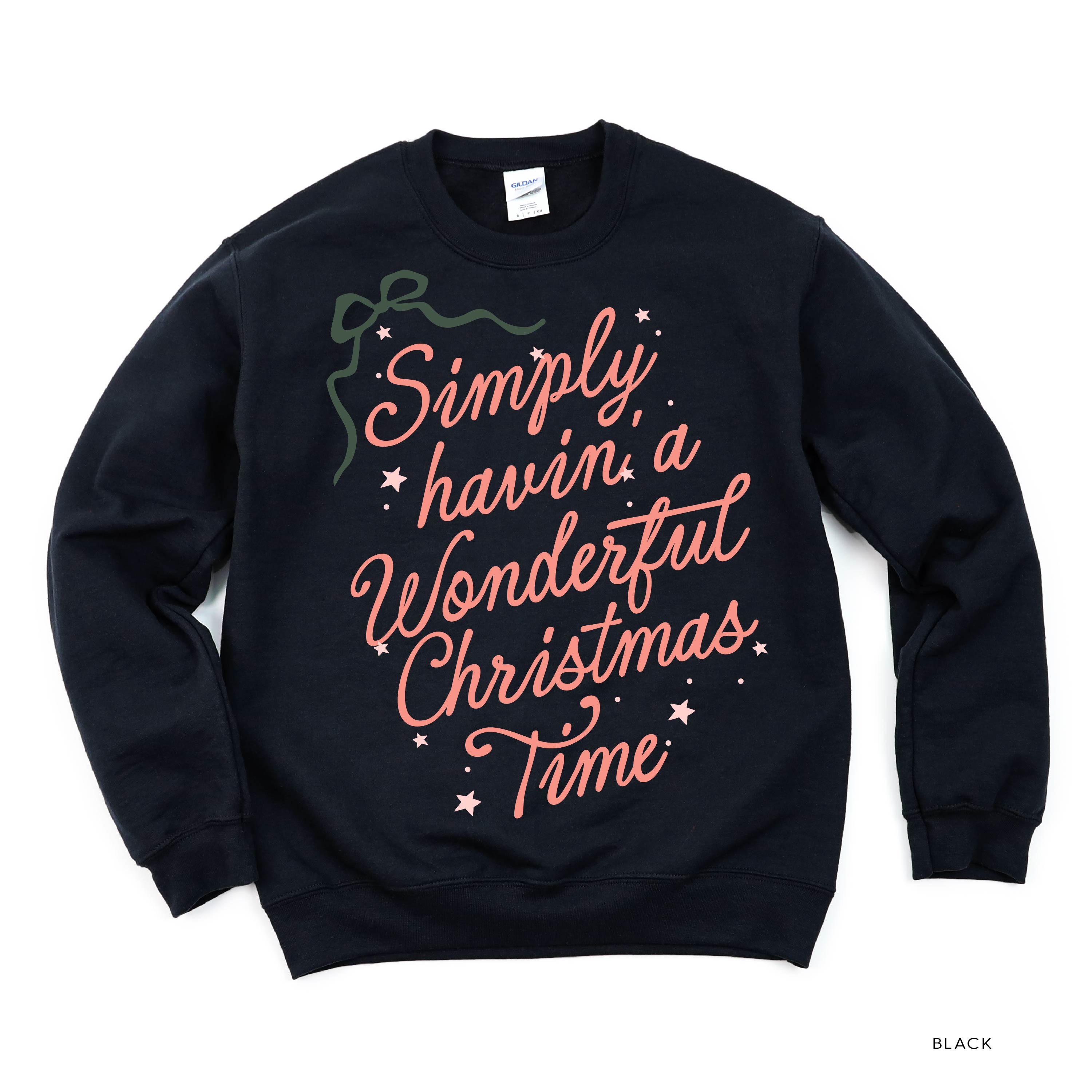 Simply Havin' A Wonderful Christmas Time - BASIC Fleece Little Mama Shirt Shop LLC