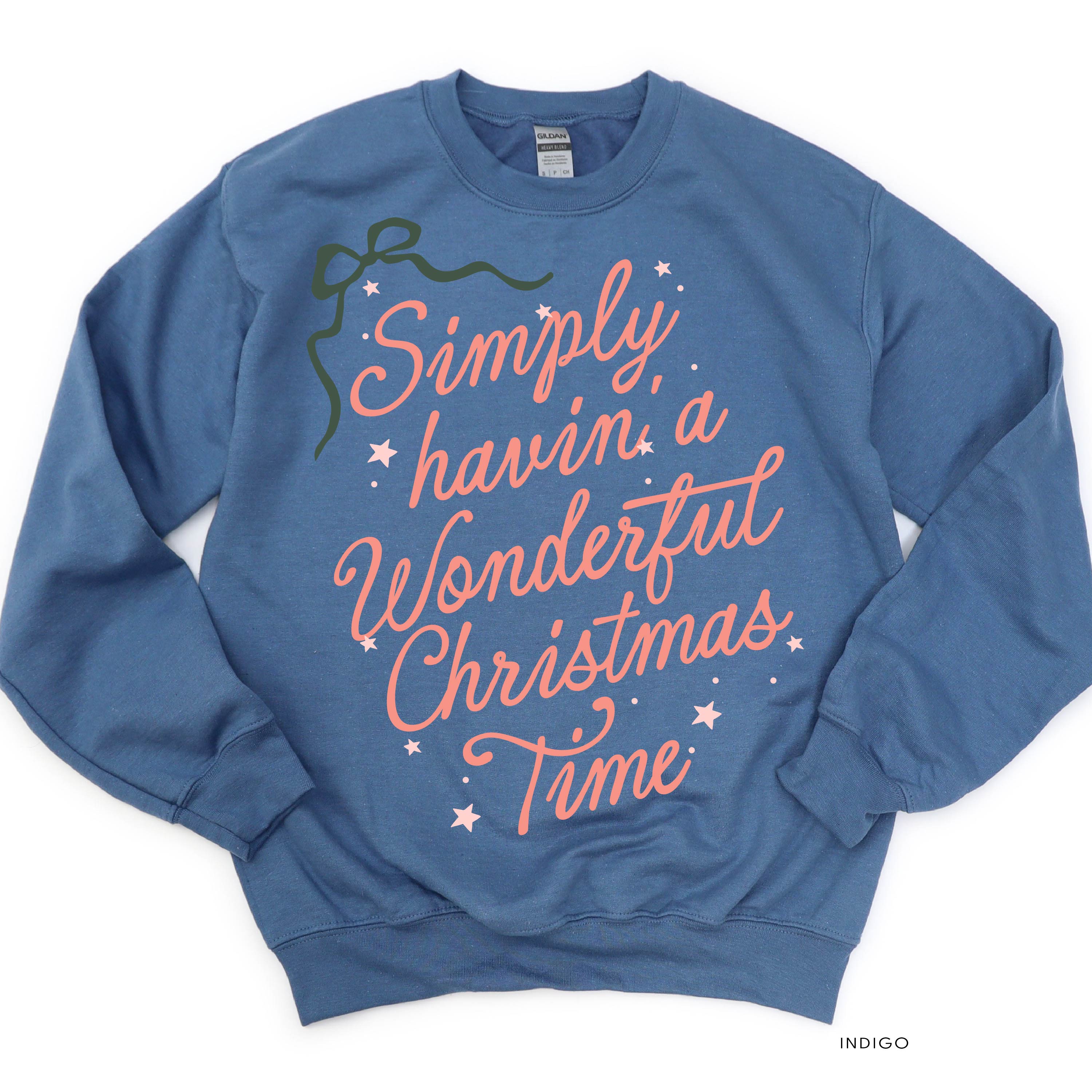 Simply Havin' A Wonderful Christmas Time - BASIC Fleece Little Mama Shirt Shop LLC