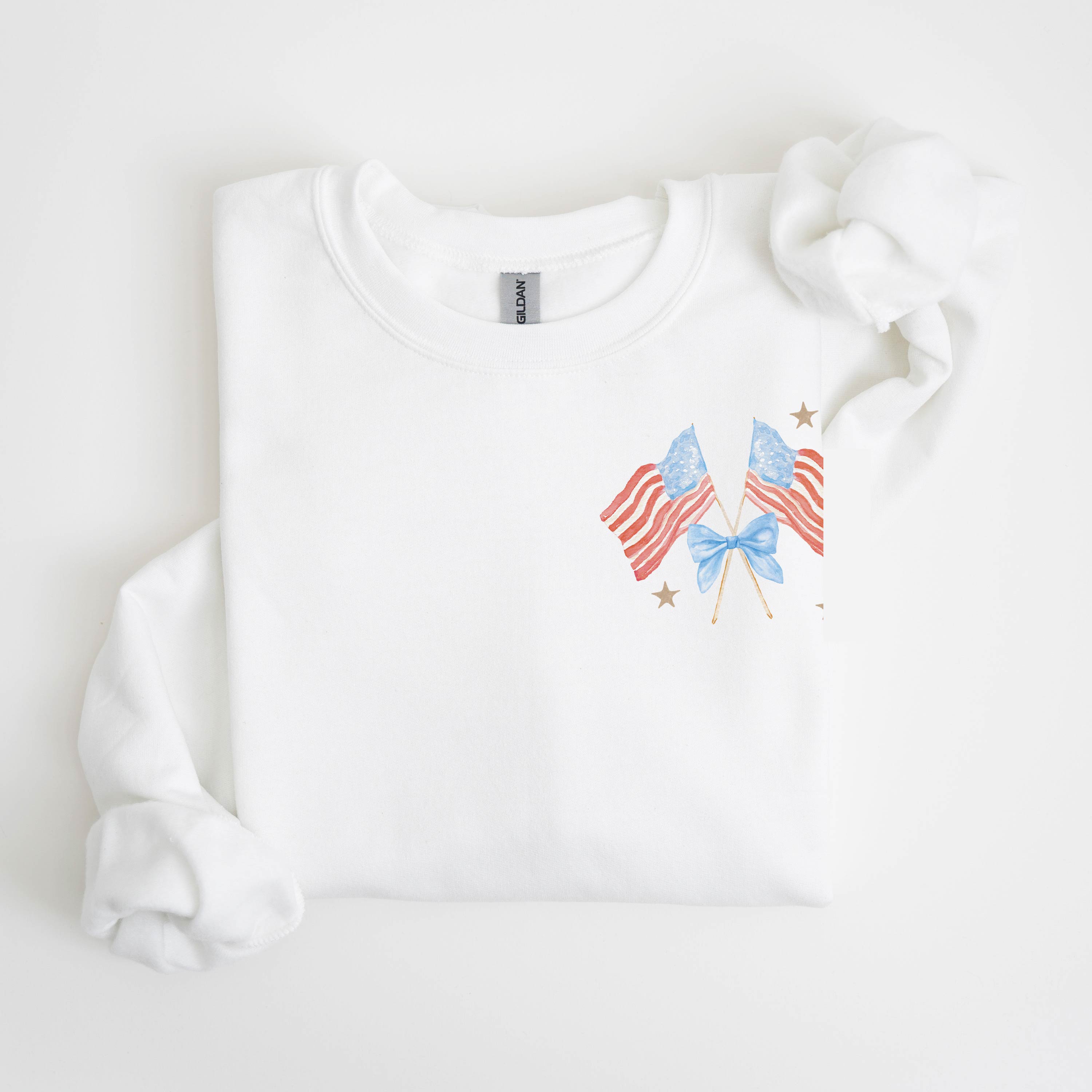 Watercolor Flags (pocket) - BASIC Fleece Little Mama Shirt Shop LLC