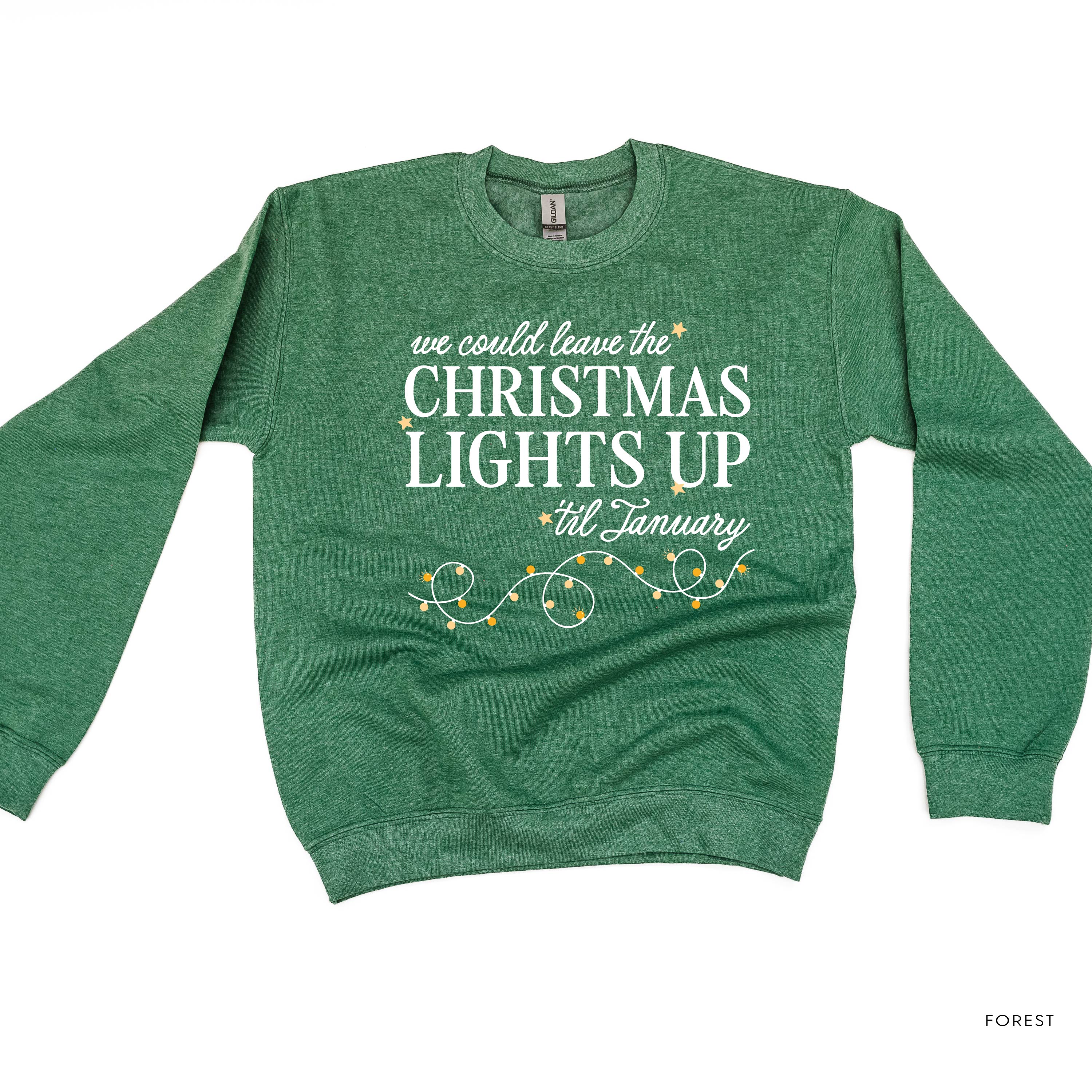 We Could Leave The Christmas Lights Up Til January - BASIC Fleece Little Mama Shirt Shop LLC