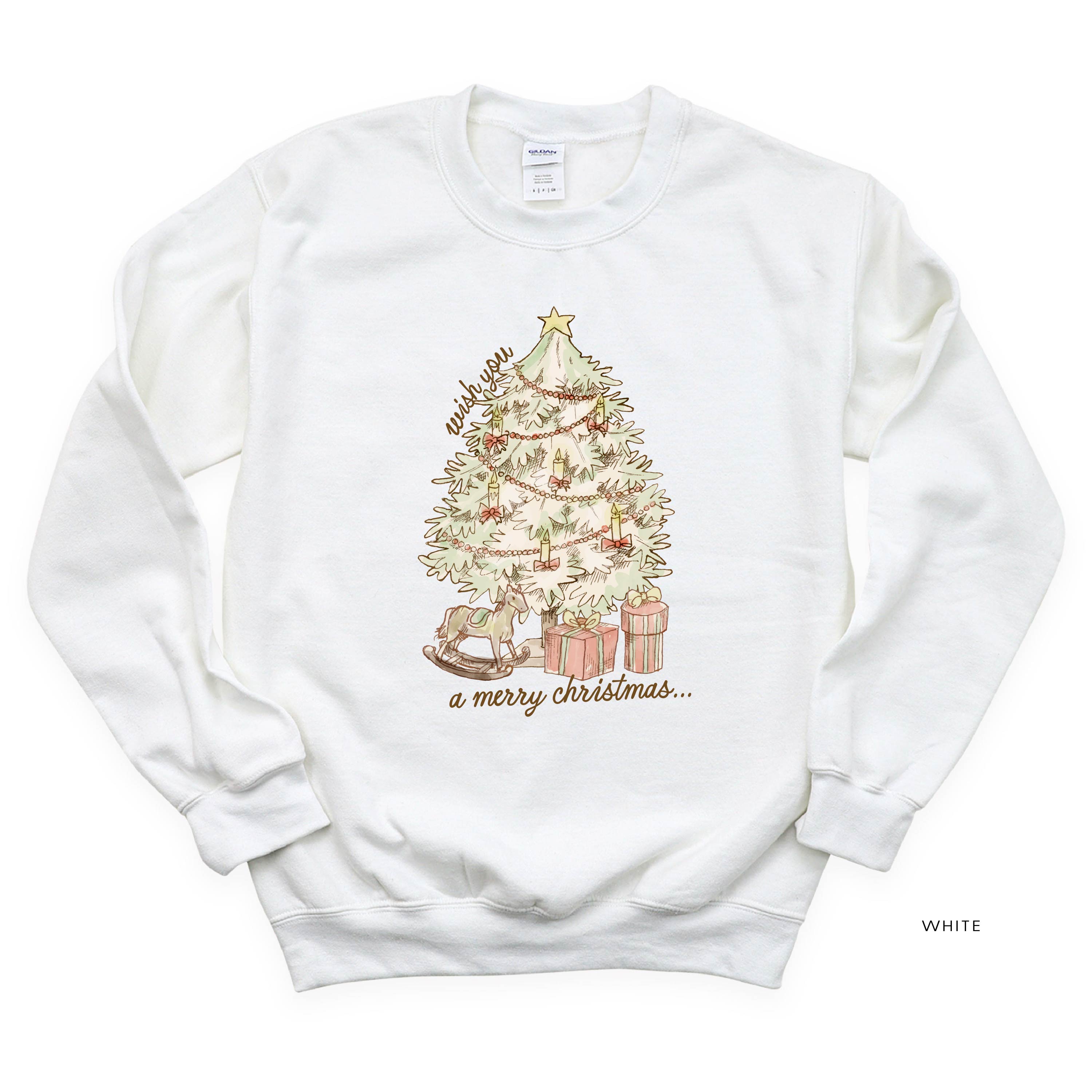 Wish You A Merry Christmas - BASIC Fleece Little Mama Shirt Shop LLC