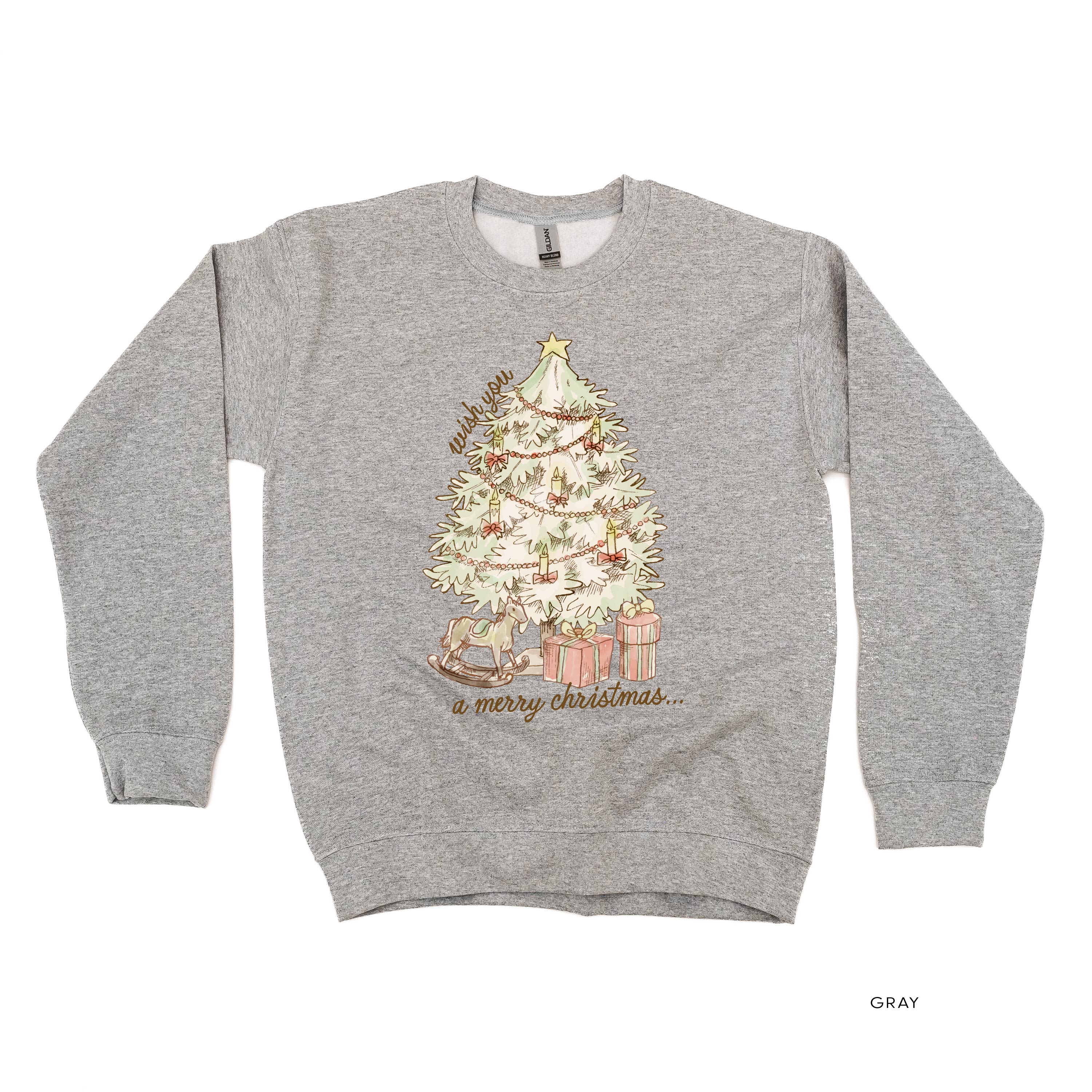 Wish You A Merry Christmas - BASIC Fleece Little Mama Shirt Shop LLC