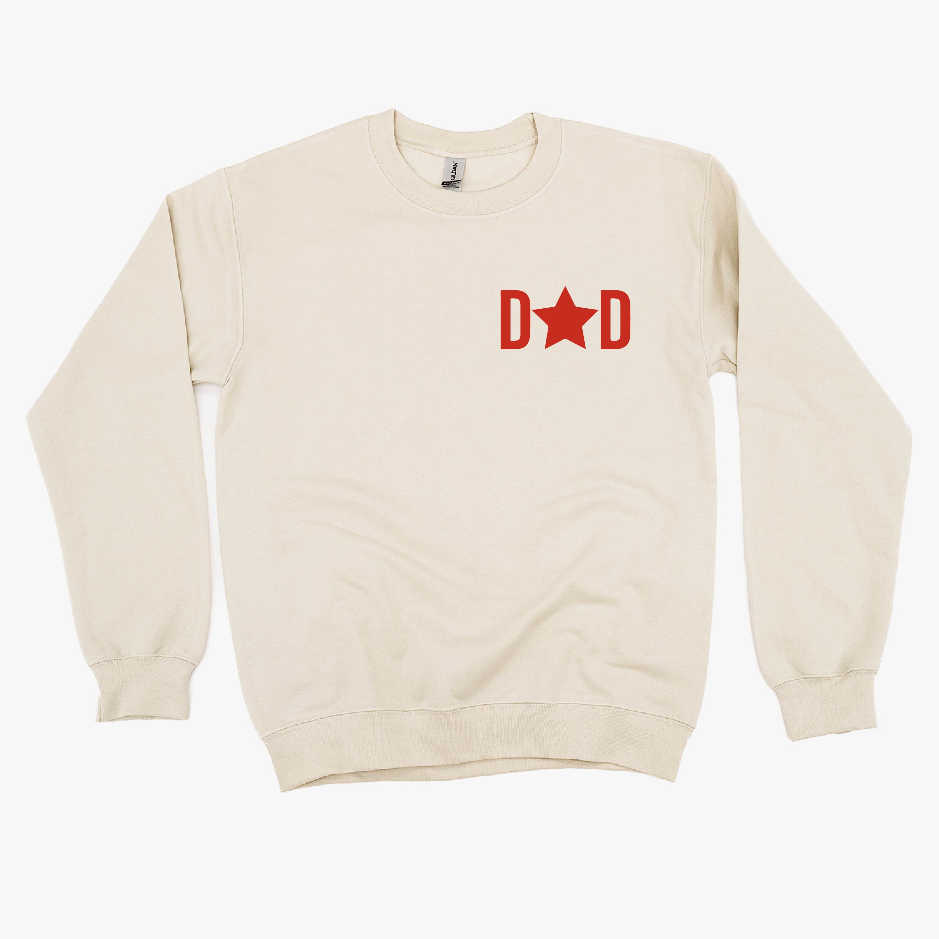 DAD - Star (pocket) - BASIC Fleece Little Mama Shirt Shop LLC