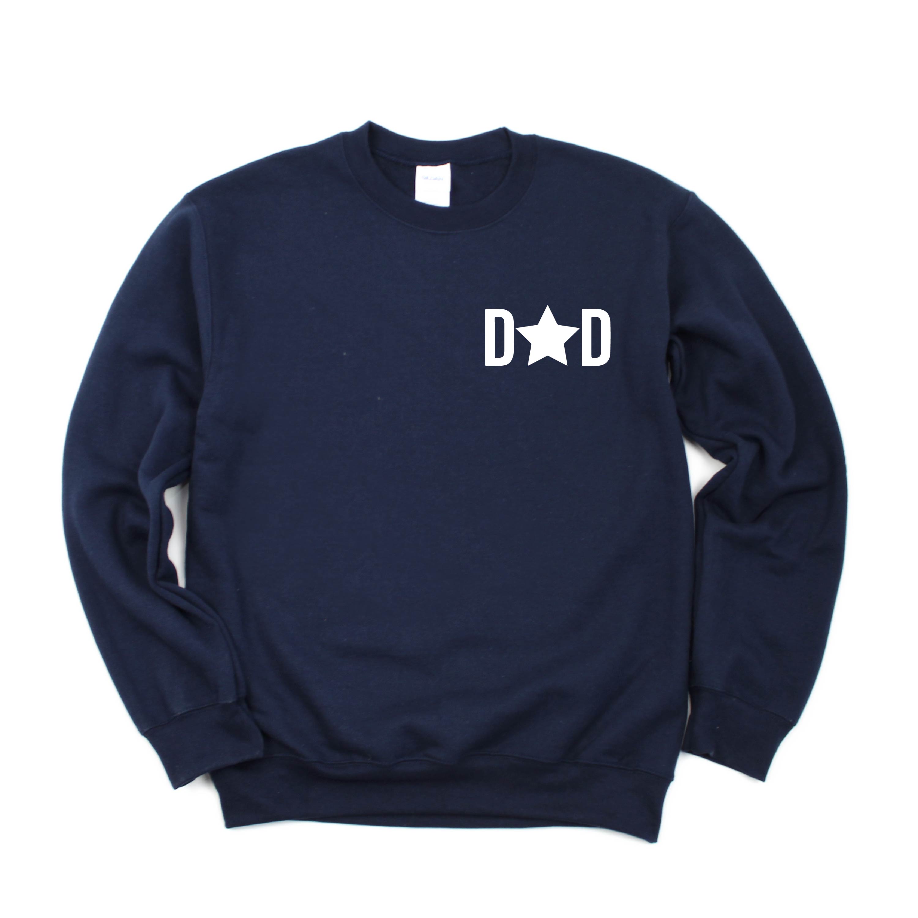 DAD - Star (pocket) - BASIC Fleece Little Mama Shirt Shop LLC