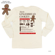 Gingerbread Cookie Recipe (pf&b) - LONG SLEEVE Comfort Colors Tee Little Mama Shirt Shop