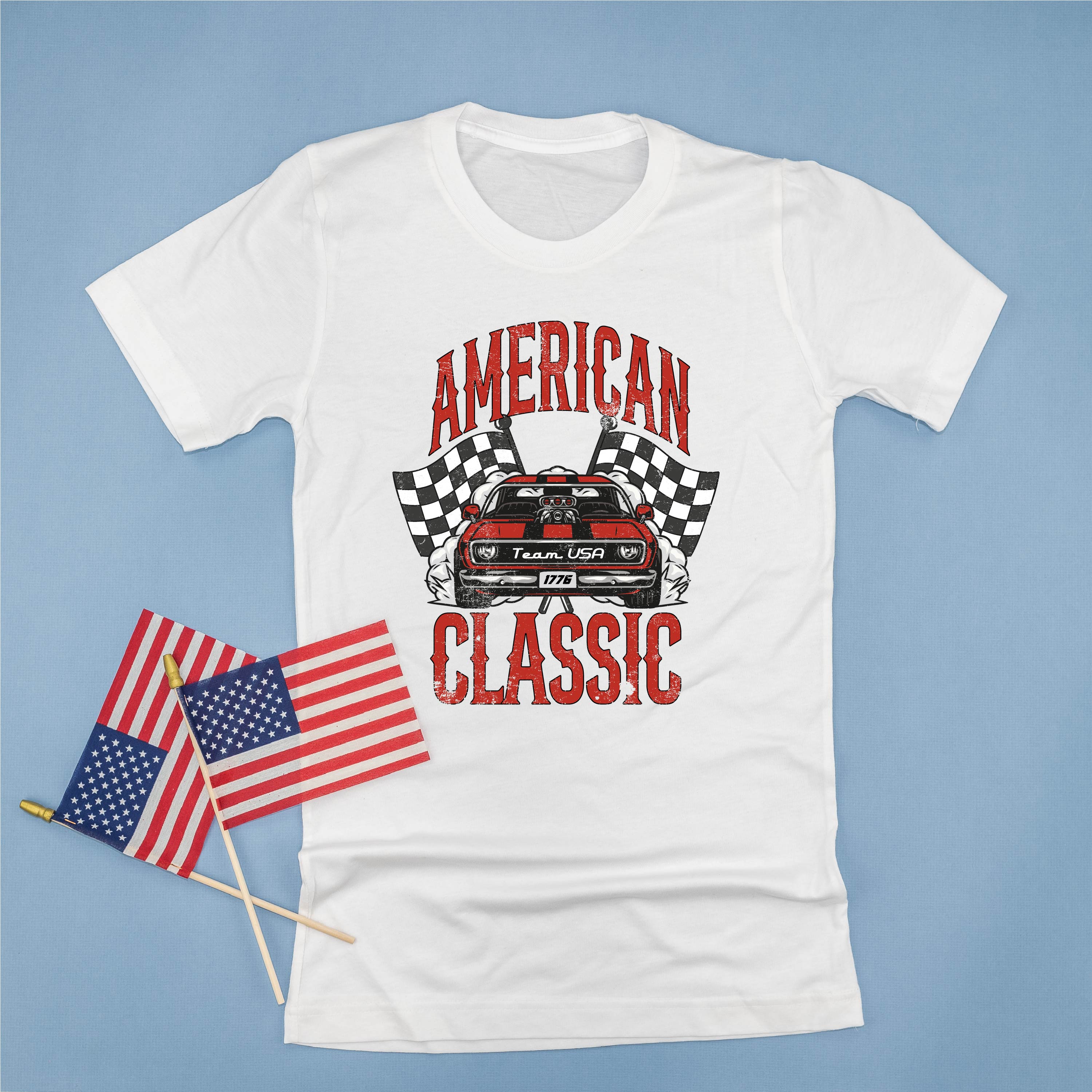 American Classic Car - Unisex Tee Little Mama Shirt Shop