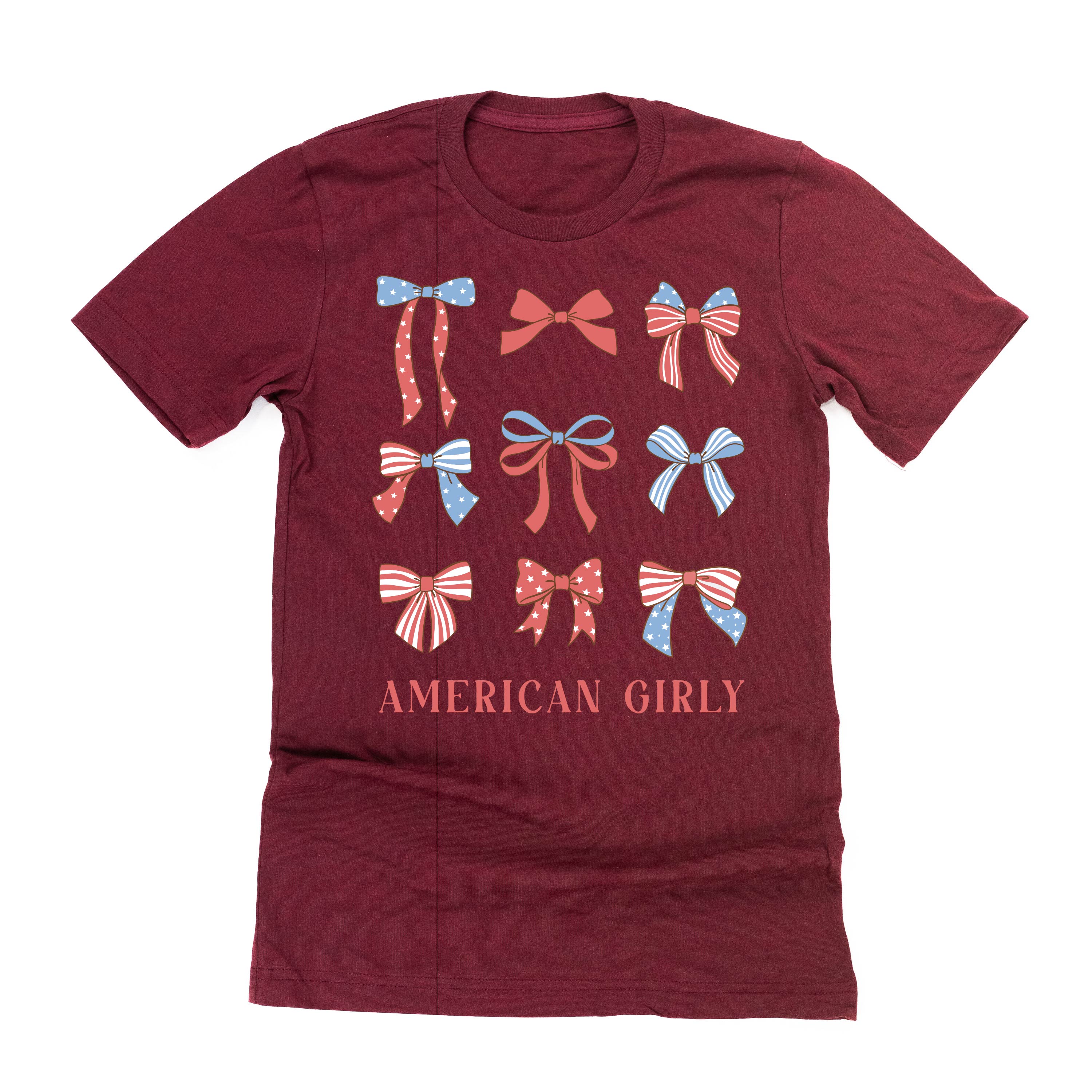 American Girly - Bows - Unisex Tee Little Mama Shirt Shop